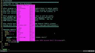 Christmas Count Down Linux Shell BASH Date Command Part 1