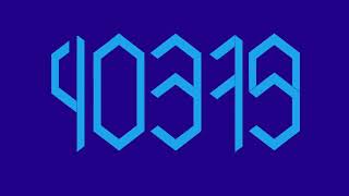 Fast Number Counting - 1 TO 75,000  (Cubic Regular Font Edition)