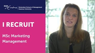 A recruiter talks about RSM’s MSc in Marketing Management