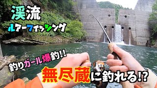 【渓流ルアー】恐ろしい!! 釣りガール、無尽蔵に釣れる!?