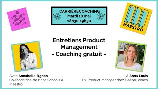 Entretiens Product Management - Carrière Coaching