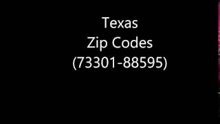 Texas Zip Codes