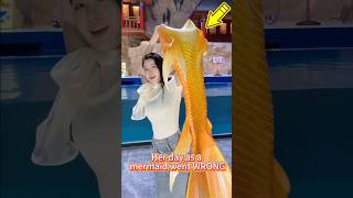 Her day as a mermaid went WRONG