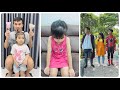 Big Daughter and Small Daughter - Dancing Superhero 👧🏻😱💋 Linh Nhi Su Hao #shorts LNS vs SH New Video