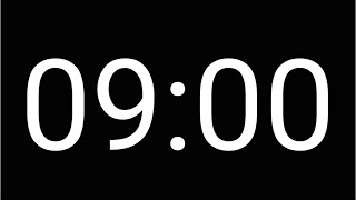 9 Minute Countdown Timer [ DARK MODE ]
