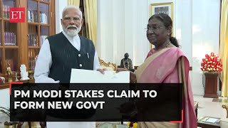 PM Modi meets President Murmu, stakes claim to form government for third time; swearing-in on June 9