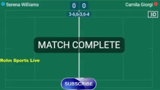 WILLIAMS S. vs GIORGI C. Live Now Wimbledon 2018 - Score