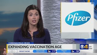 Pfizer looks to expand vaccination age