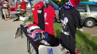 Traveling Trump vendor sets up in Great Falls