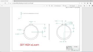 #53 solid edge part modelling tutorials for beginners 2021| Circlip design in solid edge st10