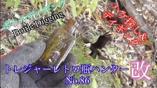 【t.r.h No.86、ボトルディギング、流行りつつある趣味、Bottle Digging、トレジャーハンター、宝探し】トレジャーレトロ瓶ハンター改No.86、ハケ探し\u0026ディギング！