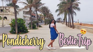 FIRST TIME IN PONDICHERRY! LUXURY BUDGET HOLIDAY  | WHITE TOWN, CAFES \u0026 ROCK BEACH | #PONDYVLOGDAY1