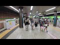 【4k乗換動画】森下駅　大江戸線―新宿線　乗換え　yi4＋で撮影４k60p