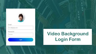 Login Form with Video Background | HTML CSS | no javascript