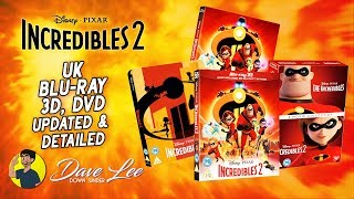 INCREDIBLES 2 - UK Blu-ray, 4K, 3D, DVD Updated & Detailed