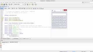 Netbeans Simple Calculator tutorial(Code In Discription)