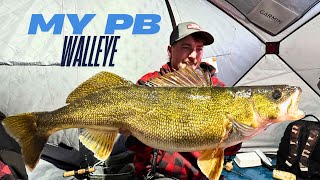 February Funk Walleyes (My Longest Walleye EVER)