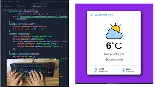 ASMR Programming - Weather App with JavaScript - No Talking