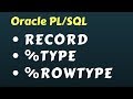 Records in Oracle PLSQL