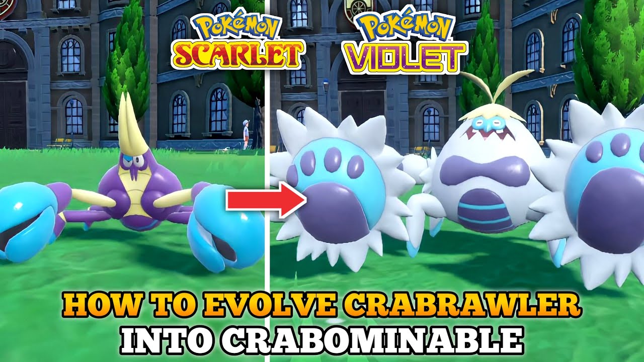 How To Evolve Crabrawler Into Crabominable In Pokemon Scarlet Violet ...