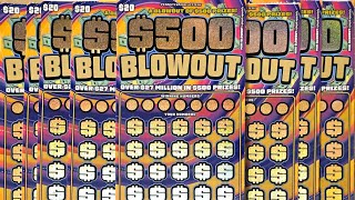 MEMORIAL DAY BLOWOUT! $160 OF $500 BLOWOUT PENNSYLVANIA LOTTERY $20 SCRATCH OFF TICKETS #lottery