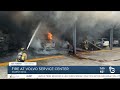 fire erupts in service center at local volvo dealership