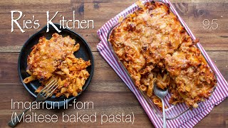 Imqarrun il-forn (Maltese baked pasta)