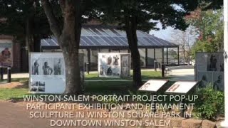 WATCH NOW: Get a glimpse of the Winston-Salem Portrait Project permanent sculpture and pop-up