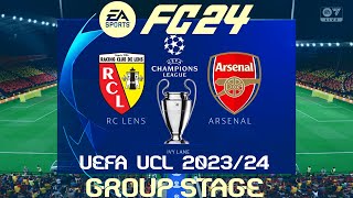 FC 24 Lens vs Arsenal | Champions League 2023/24 | PS4 Full Match