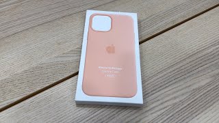 Apple iPhone 12 Pro Max 哈密瓜蘋果原廠矽膠殼！ 新光三越週年慶振興卷買爆超優惠！ 好粉好美好喜歡💕 純音樂快速開箱