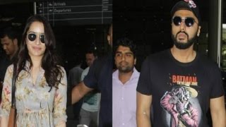 Half Girlfriend के  Promotion में  Busy Arjun Kapoor and Shraddha Kapoor हुए airport पर  Spot