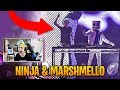 Ninja Reacts to Marshmello Inviting Him on Stage! | Fortnite Best Moments #26