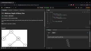 Minimum Depth of Binary Tree LeetCode#111 Java solution