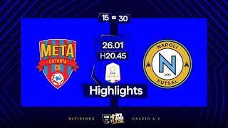 Meta Catania-Napoli Futsal 1-1 | 15ª giornata | Serie A 2024/2025 | Highlights