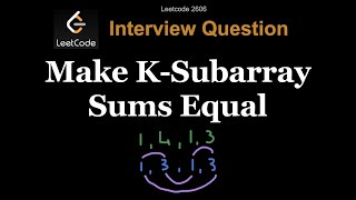 Leetcode 2607. Make K-Subarray Sums Equal