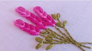 Quick \u0026 Easy Fly Stitch Flower Embroidery for Beginners: Basic Embroidery Stitches for Beginners