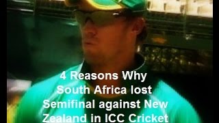 4 Reasons why South Africa crying when it loses Semifinals against New Zealand in World Cup 2015