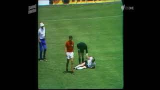 Clear penalty denied - England v West Germany - 1970 World Cup Quarter final in Mexico