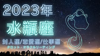 【保存版⭕️】２０２３年みずがめ座♒️どんな一年⁉️大予想タロット・オラクルリーディング👏【占いBGM📻】