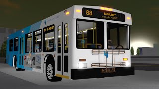 ROBLOX Buses: YRT NFI D40LF 411 \u0026 (Random?) NFI D40LF 1B Depart Promenade Term on the 88 Bathurst!