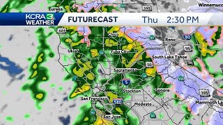 Stormy weather returns to Northern California Thursday