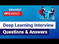 Deep Learning Interview Questions and Answers | AI & Deep Learning  Edureka Rewind  - 1