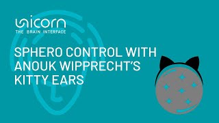 Unicorn Hybrid Black - Sphero Control with Anouk Wipprecht's Kitty Ears