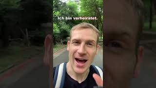 verheiratet - heiraten - geheiratet 常見錯誤! Deutsch lernen 德語教學 學習德文