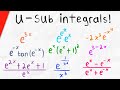 Integrating Exponential Functions with Substitution | Calculus 1 Exercises