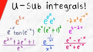 Integrating Exponential Functions with Substitution | Calculus 1 Exercises