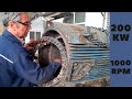 everything about the winding of the electric motor|Full rewinding 200kw 1000rpm ELIN