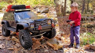 First Time Running Our New RC Rock Crawler Truck