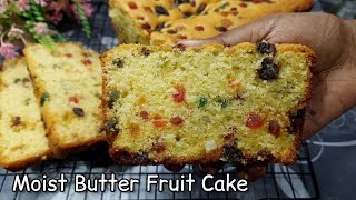 Super Moist Butter Fruit Cake Recipes/ Christmas Fruit Cake Recipes/ No Alcohol/ Kek Buah #cake