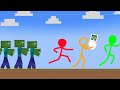 Stickman VS Minecraft : Stealing BABY ZOMBIE APOCALYPSE - AVM Shorts Animation